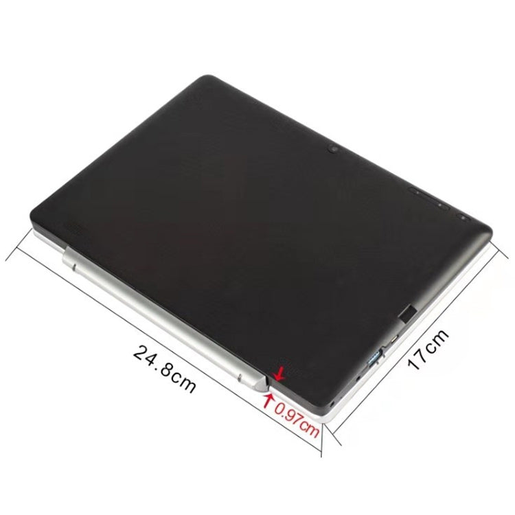 ES0MBFQ Tablet PC, 10.1 inch, 4GB+128GB, with Keyboard, Windows 10, Intel Atom Z8300 Quad Core, Support TF Card & HDMI & Bluetooth & Dual WiFi