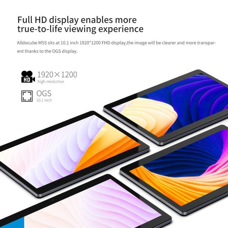 ALLDOCUBE M5S T1006S 4G Call Tablet, 10.1 inch, 3GB+32GB, 6600mAh Battery, Android 8.0 MTK X20 (MT6797) Deca Core Up to 2.3GHz, Support OTG & GPS & FM & Bluetooth & Dual Band WiFi & Dual SIM Card(Black+Grey)