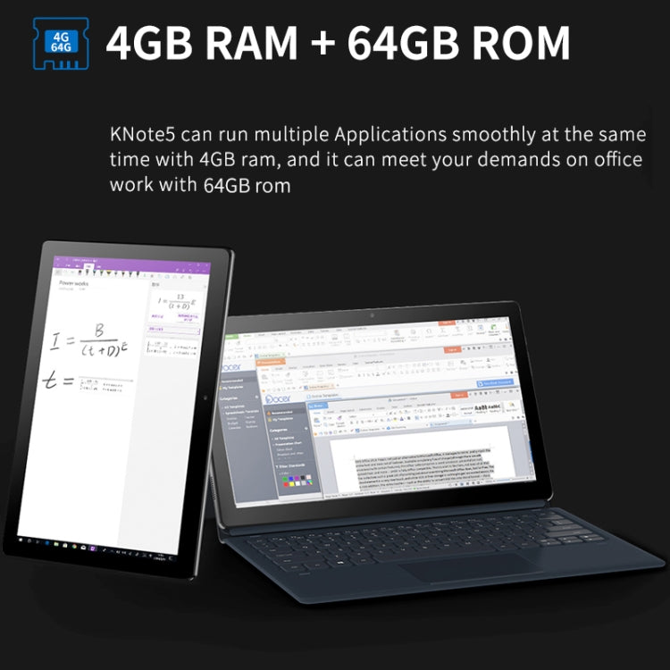 ALLDOCUBE KNote 5 Tablet, 11.6 inch, 4GB+64GB, 4000mAh Battery, Windows 10, Intel Gemini Lake N4000 Quad Core Up to 2.4GHz, Without Keyboard, Support Bluetooth & WiFi & TF Card & G-Sensor(Black+Grey)
