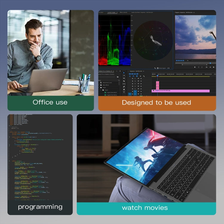 GXMO G156 15.6 inch Laptop, 16GB+512GB, Windows 11 AMD Ryzen 7 5825U Octa Core, Support Fingerprint Unlock, AU Plug