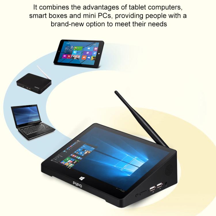 PiPo X10 10.8 inch All-in-One Mini PC, 4GB+64GB, Android 7.1 RK3399 6-Core, US Plug