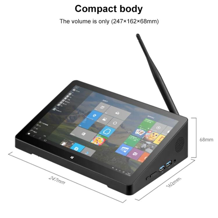 PiPo X10S 10.1 inch All-in-One Mini PC, 12GB+256GB, Windows11 Intel Alder Lake-N100 Quad Core, US Plug