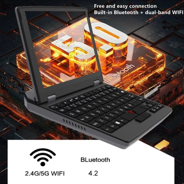 F13 7.0 inch Pocket Notebook, 8GB+512GB, Windows 10 Intel Celeron J4105 Quad Core up to 2.5GHz, Support Dual Band WiFi & Bluetooth & TF Card Expansion (Dark Grey)