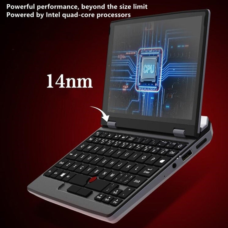 F13 7.0 inch Pocket Notebook, 8GB+1TB, Windows 10 Intel Celeron J4105 Quad Core up to 2.5GHz, Support Dual Band WiFi & Bluetooth & TF Card Expansion (Dark Grey)