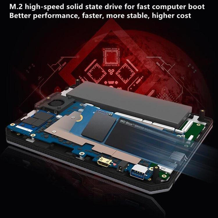 F13 7.0 inch Pocket Notebook, 8GB+1TB, Windows 10 Intel Celeron J4105 Quad Core up to 2.5GHz, Support Dual Band WiFi & Bluetooth & TF Card Expansion (Dark Grey)