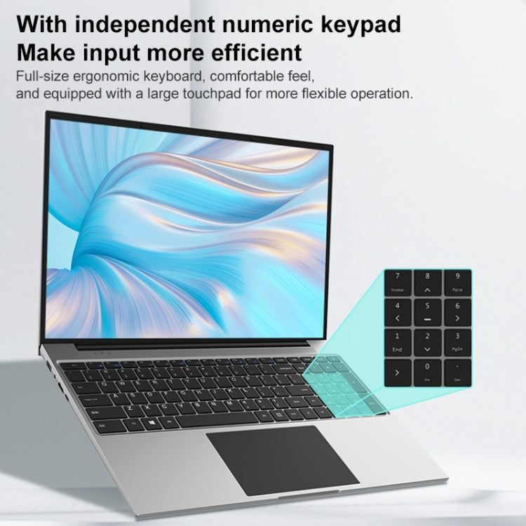 Jumper EZbook S7 Max 16 inch Laptop, 16GB+128GB+512GB, Windows 11 Intel Alder Lake N95 Quad Core, EU Plug
