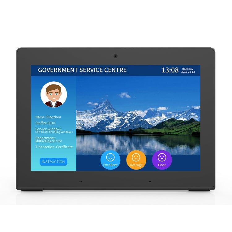 HSD8022T LCD Touch Screen All in One PC with Holder, 8 inch, 2GB+16GB, Android 8.1 RK3288 Quad Core Cortex A7, Support Bluetooth & WiFi & RJ45 & TF Card
