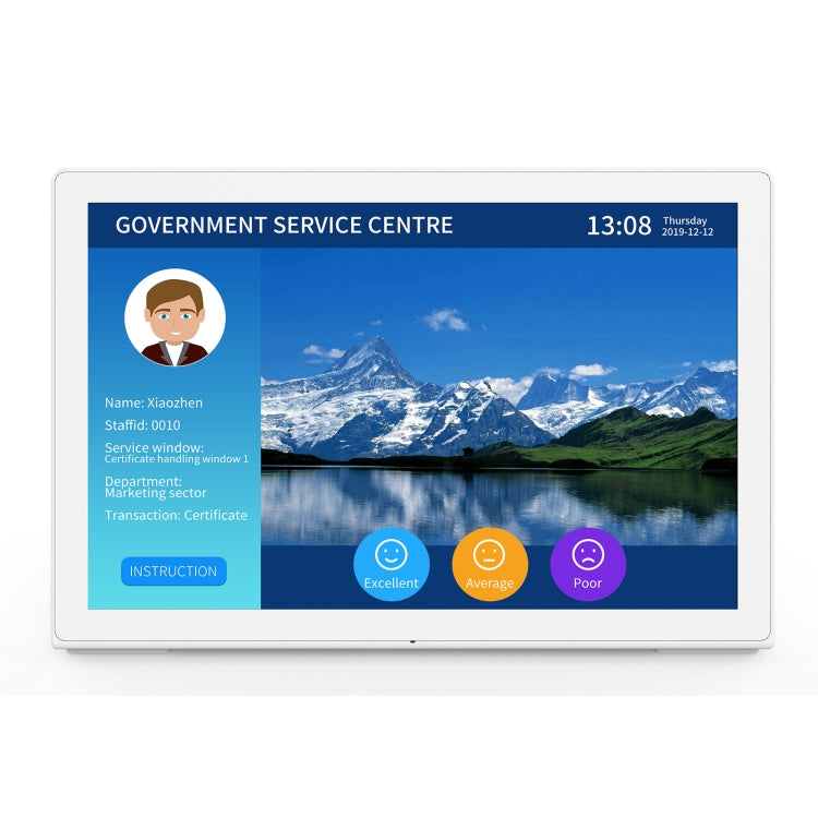 HSD1057T LCD Touch Screen All in One PC with Holder, 10.1 inch, 1GB+16GB, Android 6.0 RK3128 Quad Core Cortex A7, Support Bluetooth & WiFi & RJ45 & TF Card & HDMI