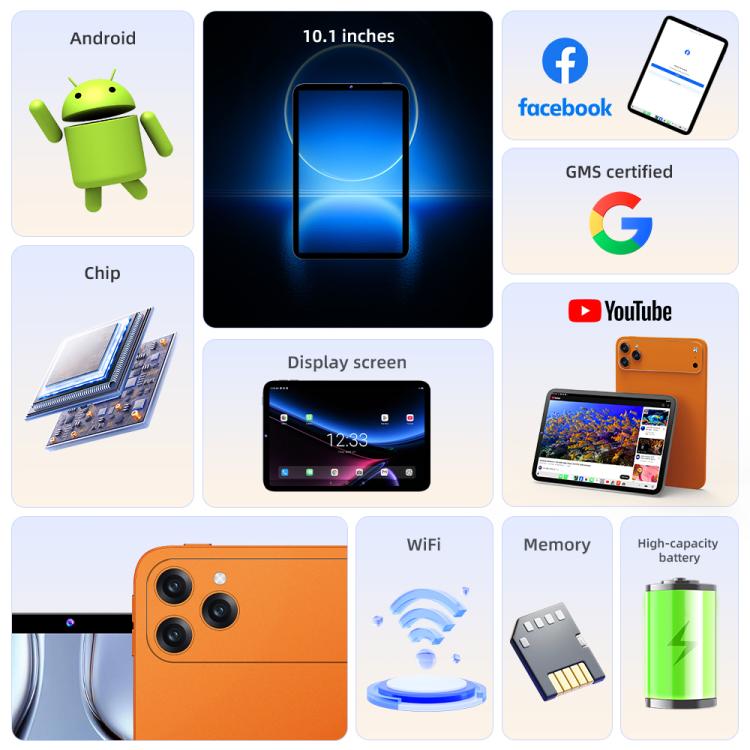 Nodizz Npad23 4G Network Tablet PC, 4GB+32GB, 10.1 inch Android 10 MTK6755 Octa Core, AU Plug