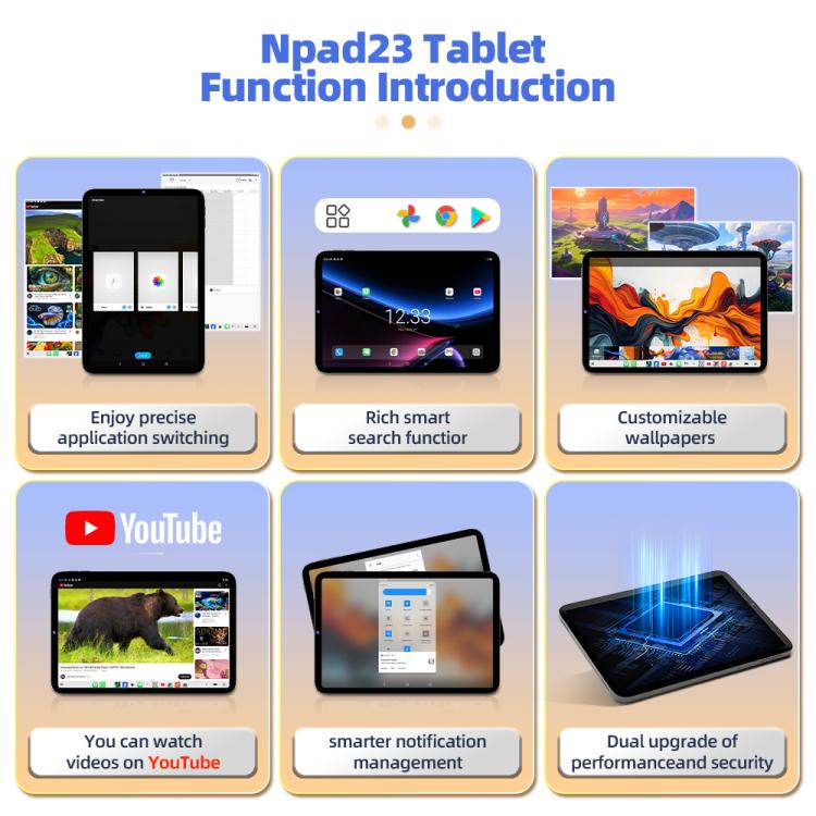 Nodizz Npad23 4G Network Tablet PC, 4GB+32GB, 10.1 inch Android 10 MTK6755 Octa Core, AU Plug