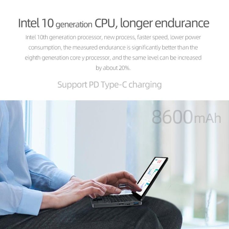 ONE-NETBOOK OneMix3 Pro Laptop, 8.4 inch, 16GB+512GB, Windows 10 Home, Intel CoRE I5 10210Y, Support Dual Band WiFi & Bluetooth & Fingerprint Unlock