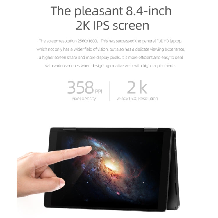 ONE-NETBOOK OneMix3 Pro Laptop, 8.4 inch, 16GB+512GB, Windows 10 Home, Intel CoRE I5 10210Y, Support Dual Band WiFi & Bluetooth & Fingerprint Unlock