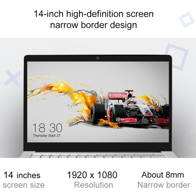 Jumper EZBook S4 Laptop, 14.0 inch, 8GB+128GB, Windows 10 Intel Gemini Lake N4100 Quad Core or Intel Gemini Lake J3160 Quad Core up to 1.1-2.4GHz, Support TF Card & Bluetooth & Dual Band WiFi & Mini HDMI, Random CPU Delivery (Twilight Silver)