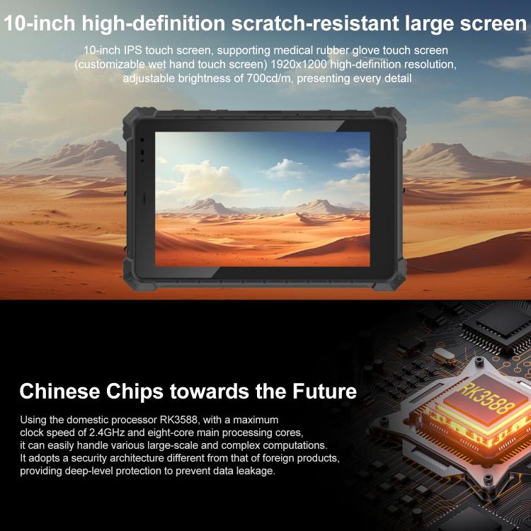 CENAVA A10R IP68 Rugged Tablet PC, 8GB+128GB, 10.1 inch Android 12 OS RK3588 Octa Core, AU Plug