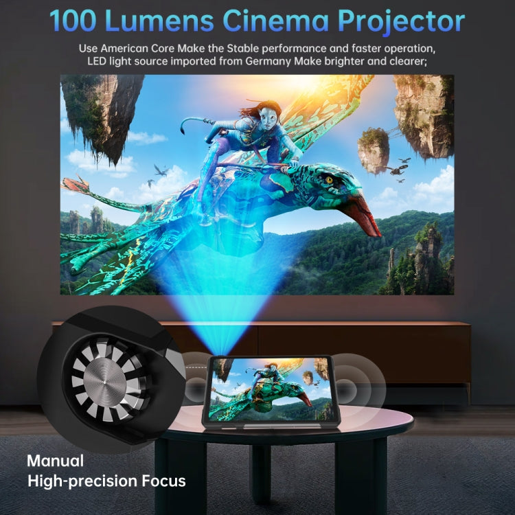 [HK Warehouse] Unihertz 8849 Tank Pad Rugged Tablet PC & Projector, 16GB+512GB, 10.95 inch Android 14 Dimensity 8200 Octa Core 5G Network, EU Plug  - Black