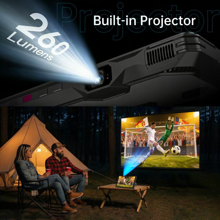 [HK Warehouse] Unihertz 8849 Tank Pad Ultra Rugged Tablet PC & Projector, 16GB+512GB, 10.95 inch Android 15 Dimensity 8200 Octa Core 5G Network, EU Plug  - Black