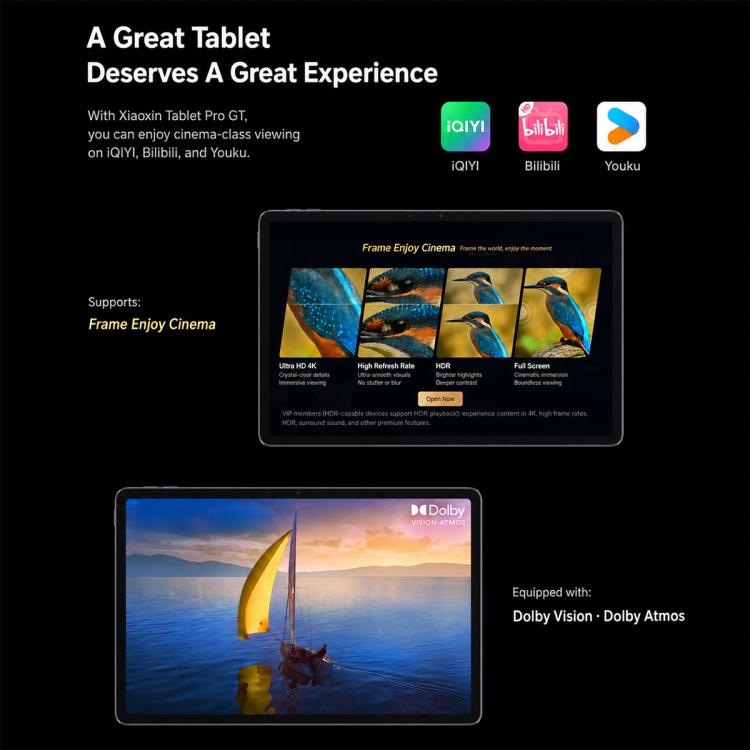 Lenovo Xiaoxin Pad Pro GT 2026 Football Limited Ed. 11.1 inch WIFI Tablet, 12GB+512GB, Android 15 OS, Qualcomm Snapdragon 8 Gen3 Octa Core,US Plug  - White