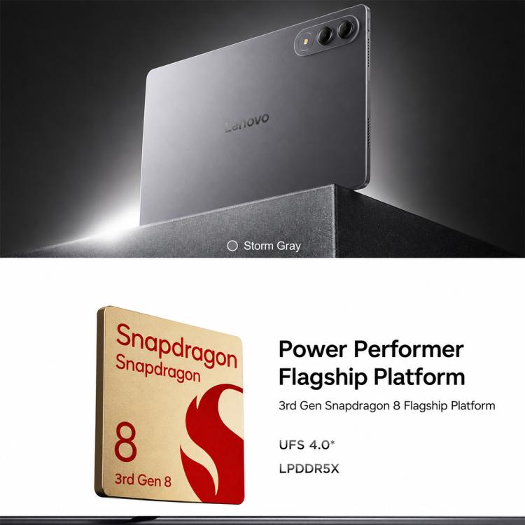 Lenovo Xiaoxin Pad Pro GT 2026 Football Limited Ed. 11.1 inch WIFI Tablet, 12GB+512GB, Android 15 OS, Qualcomm Snapdragon 8 Gen3 Octa Core,US Plug  - White