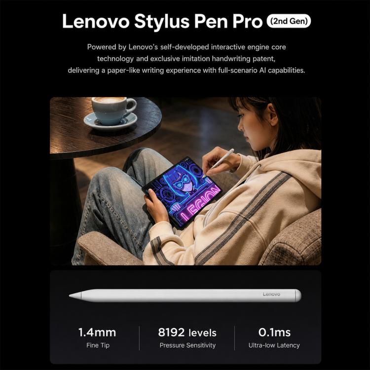 Lenovo LEGION Y900 11 AI Tablet, 11.1 inch Wi-Fi, 8GB+256GB, Android 16, Dimensity 9500s Octa Core, US Plug  - Black