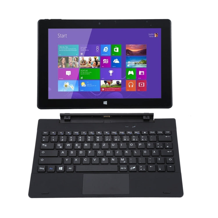 Windows 10 Tablet PC, 10.1 inch, 2GB+128GB, Windows 10 Intel Baytrail-T Z3735F Quad Core Up to 1.33-1.83GHz, With Keyboard, Support TF Card & Bluetooth & WiFi & HDMI