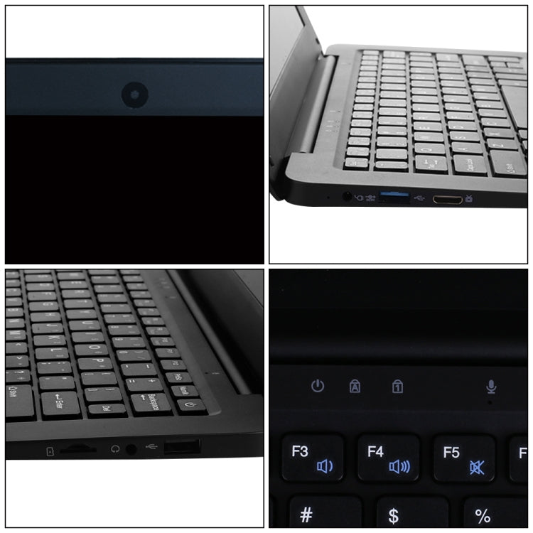3350 10.1 inch Laptop, 3GB+32GB, Windows 10 OS, Intel Celeron N3350 Dual Core CPU 1.1Ghz-2.4Ghz