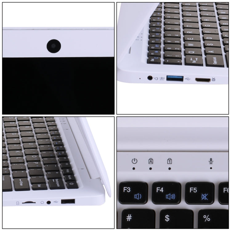 3350 10.1 inch Laptop, 3GB+32GB, Windows 10 OS, Intel Celeron N3350 Dual Core CPU 1.1Ghz-2.4Ghz