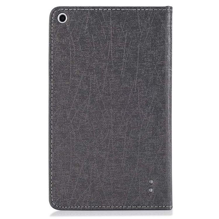 For CHUWI  Hi8 Tablet (S-WMC-0457) Steel Wire Texture Horizontal Flip Solid Color Leather Case with Three-folding Holder