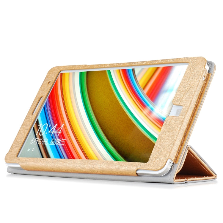 For CHUWI  Hi8 Tablet (S-WMC-0457) Steel Wire Texture Horizontal Flip Solid Color Leather Case with Three-folding Holder