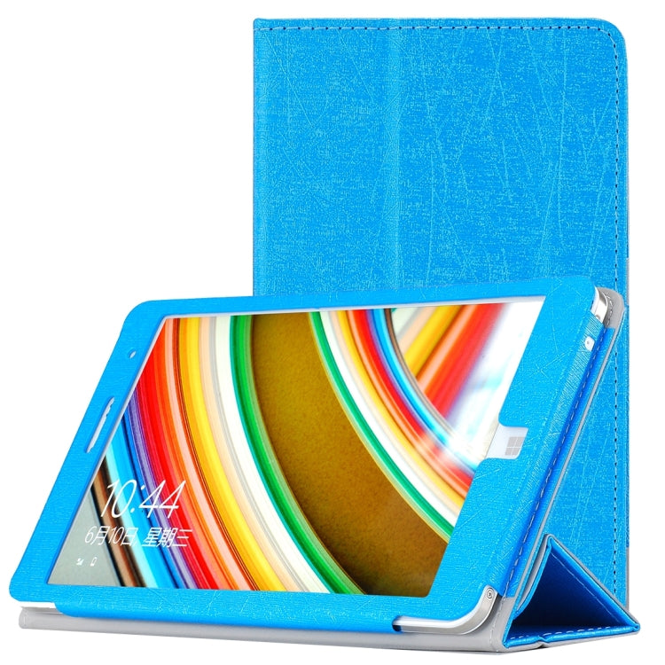 For CHUWI  Hi8 Tablet (S-WMC-0457) Steel Wire Texture Horizontal Flip Solid Color Leather Case with Three-folding Holder