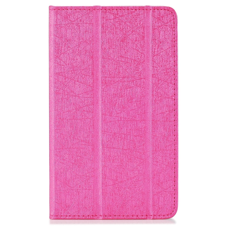 For CHUWI  Hi8 Tablet (S-WMC-0457) Steel Wire Texture Horizontal Flip Solid Color Leather Case with Three-folding Holder