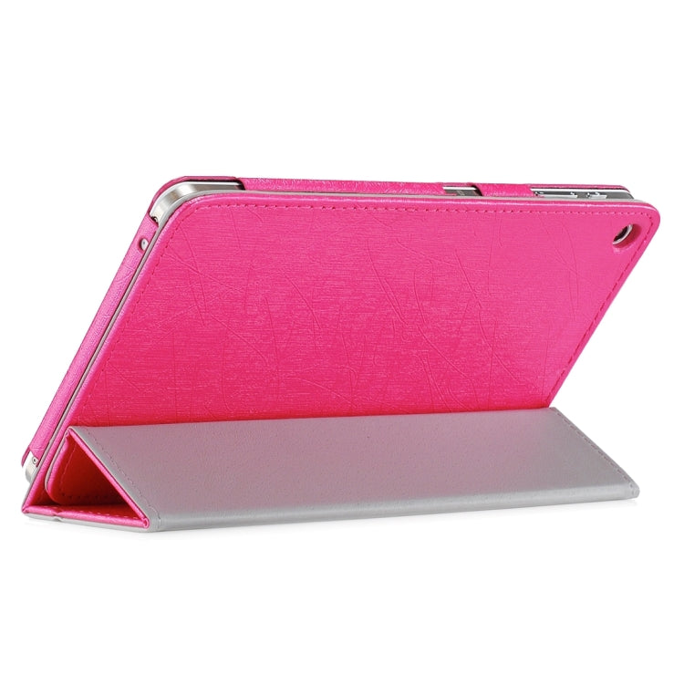 For CHUWI  Hi8 Tablet (S-WMC-0457) Steel Wire Texture Horizontal Flip Solid Color Leather Case with Three-folding Holder