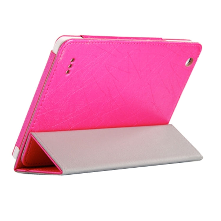 For Teclast  X89 Kindow Dual OS Tablet(WMC0601) Steel Wire Texture Horizontal Flip Leather Case with Three-folding Holder