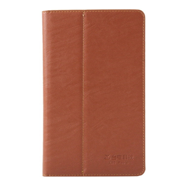 For Teclast  X80 Power Dual OS Tablet(WMC0011) Horizontal Flip Leather Case with Holder(Brown)