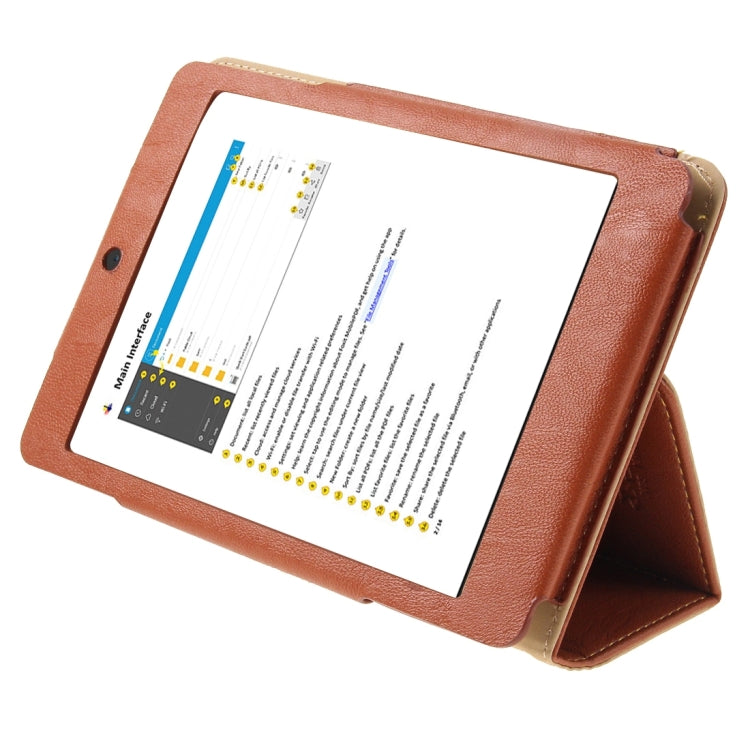 For Teclast  X89 Kindow Dual OS Tablet(WMC0601) Horizontal Flip Leather Case with Holder(Brown)