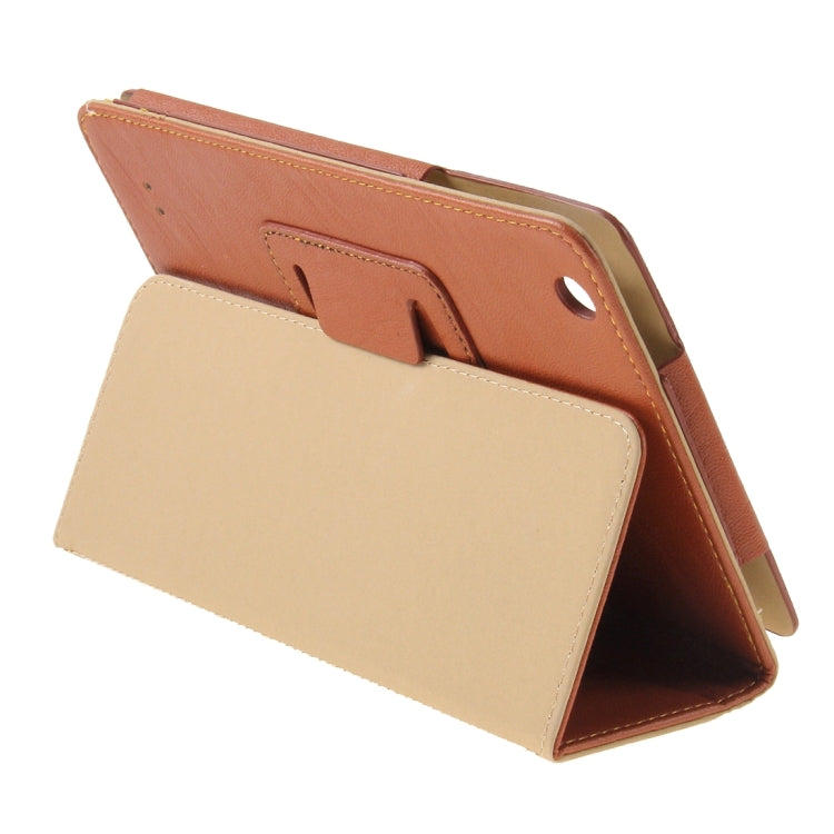 For Teclast  X89 Kindow Dual OS Tablet(WMC0601) Horizontal Flip Leather Case with Holder(Brown)