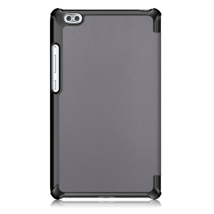 Custer Texture Horizontal Deformation Flip Leather Case for Huawei Honor Waterplay 8 inch with Three-folding Holder