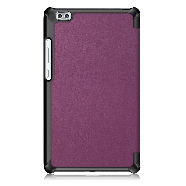 Custer Texture Horizontal Deformation Flip Leather Case for Huawei Honor Waterplay 8 inch with Three-folding Holder