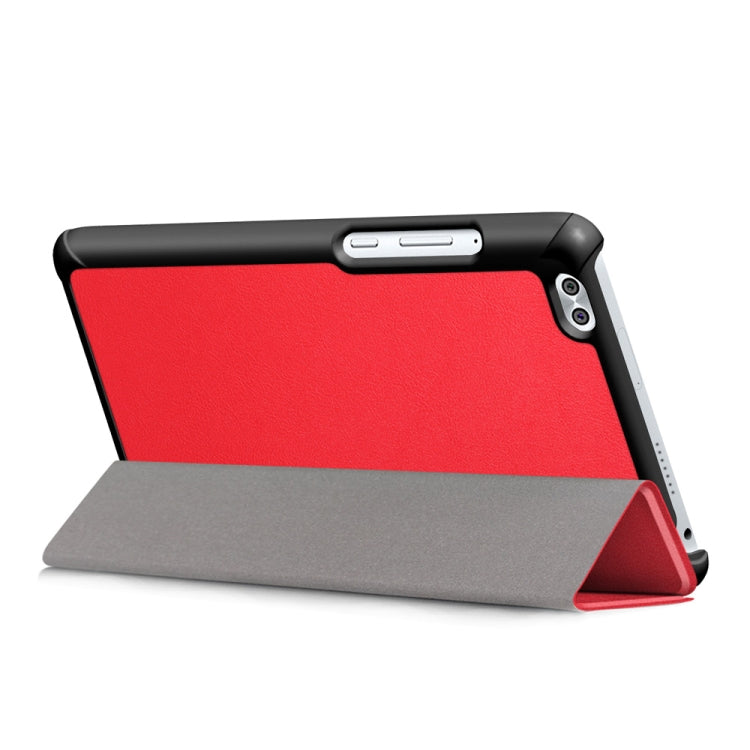 Custer Texture Horizontal Deformation Flip Leather Case for Huawei Honor Waterplay 8 inch with Three-folding Holder