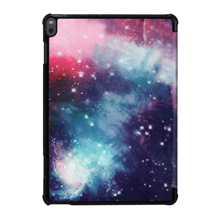 Coloured Drawing Pattern Horizontal Deformation Flip Leather Case for Lenovo Tab P10 10.1 inch, with Three-folding Holder & Sleep / Wake-up Function