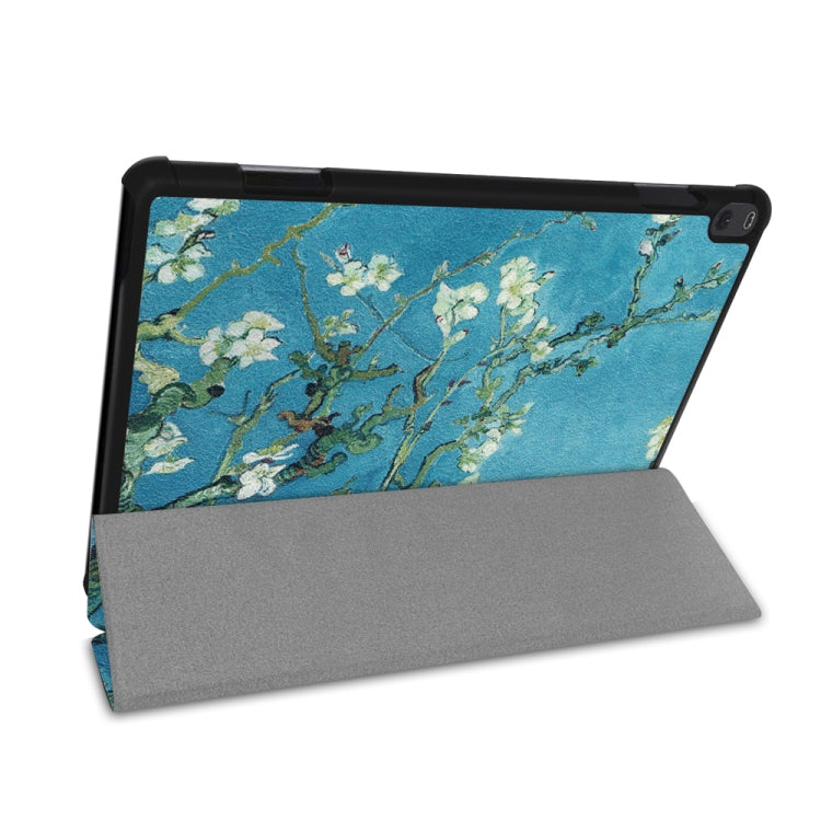 Coloured Drawing Pattern Horizontal Deformation Flip Leather Case for Lenovo Tab P10 10.1 inch, with Three-folding Holder & Sleep / Wake-up Function