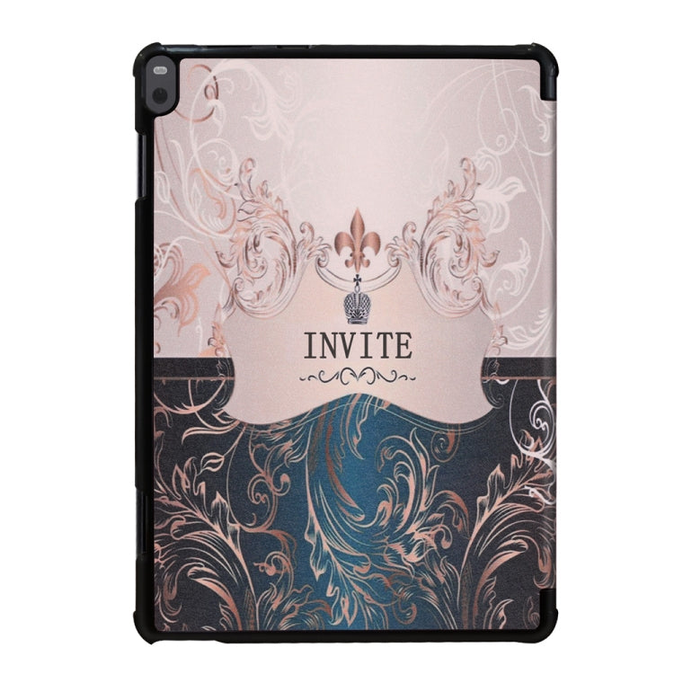 Coloured Drawing Pattern Horizontal Deformation Flip Leather Case for Lenovo Tab P10 10.1 inch, with Three-folding Holder & Sleep / Wake-up Function