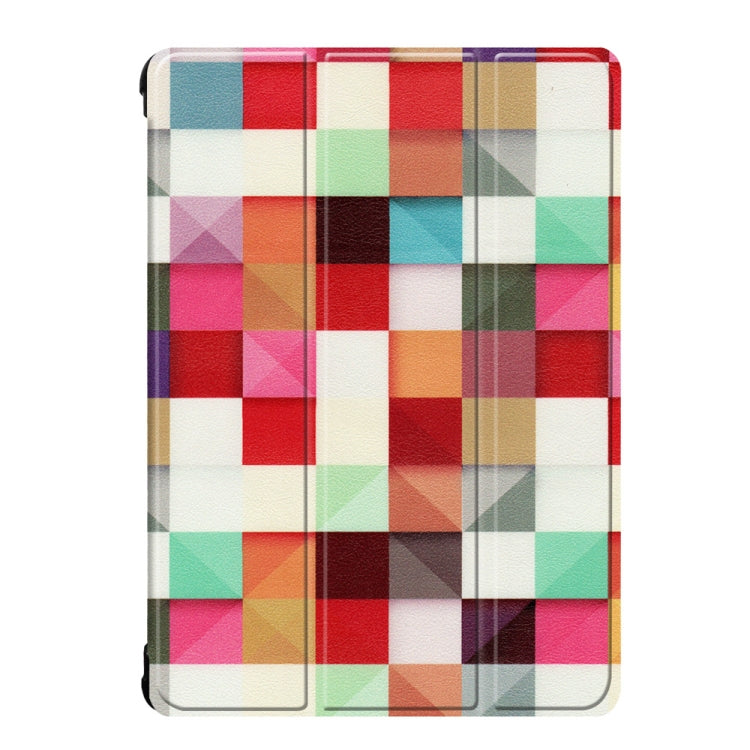 Coloured Drawing Pattern Horizontal Deformation Flip Leather Case for Lenovo Tab P10 10.1 inch, with Three-folding Holder & Sleep / Wake-up Function