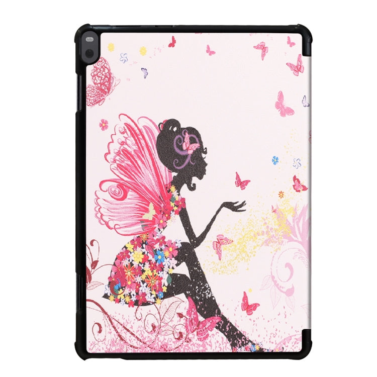 Coloured Drawing Pattern Horizontal Deformation Flip Leather Case for Lenovo Tab P10 10.1 inch, with Three-folding Holder & Sleep / Wake-up Function