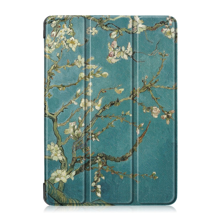 Coloured Drawing Pattern Horizontal Deformation Flip Leather Case for Lenovo Tab M10, with Three-folding Holder