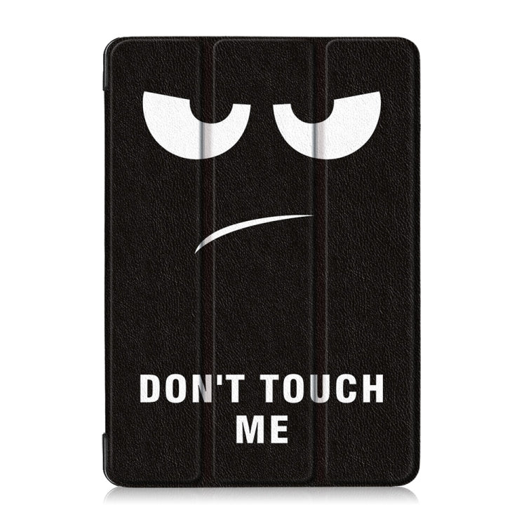 Coloured Drawing Pattern Horizontal Deformation Flip Leather Case for Lenovo Tab M10, with Three-folding Holder