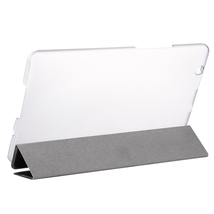 For Huawei Mediapad M3 Lite 8.0 Silk Texture Horizontal Flip Leather Case with Three-folding Holder