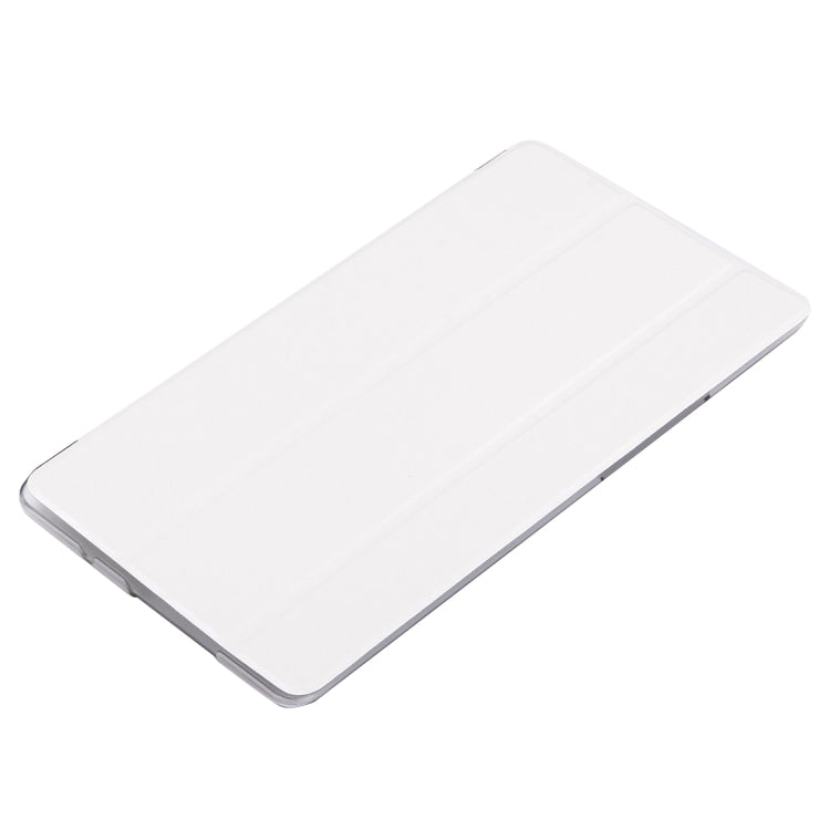 For Huawei Mediapad M3 Lite 8.0 Silk Texture Horizontal Flip Leather Case with Three-folding Holder