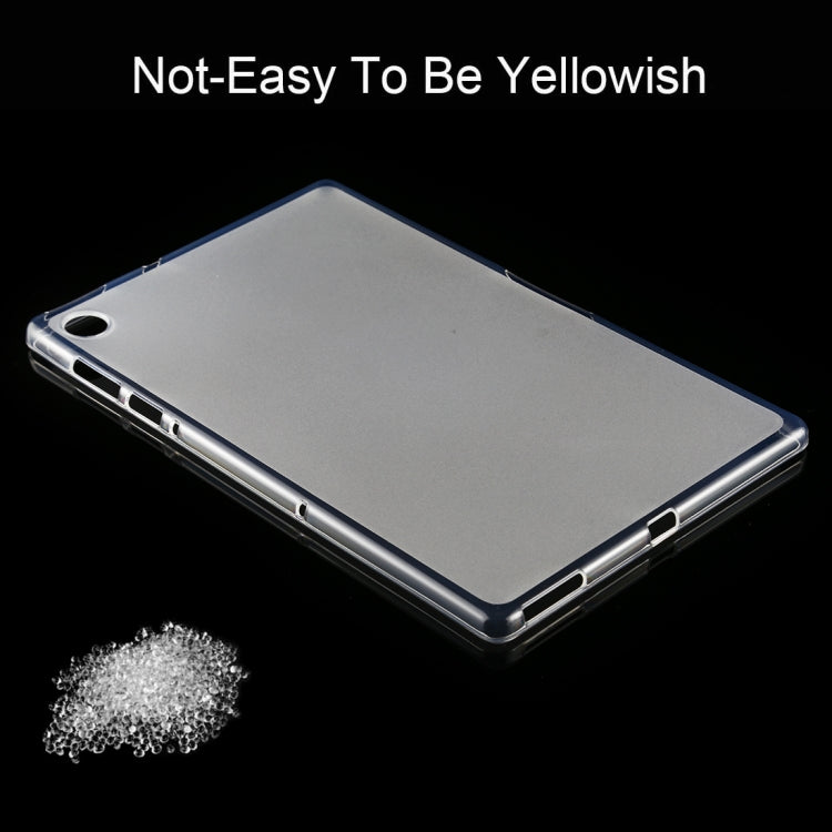For Lenovo Tab M10 Plus 0.75mm Ultrathin Outside Glossy Inside Frosted TPU Soft Protective Case(Transparent)