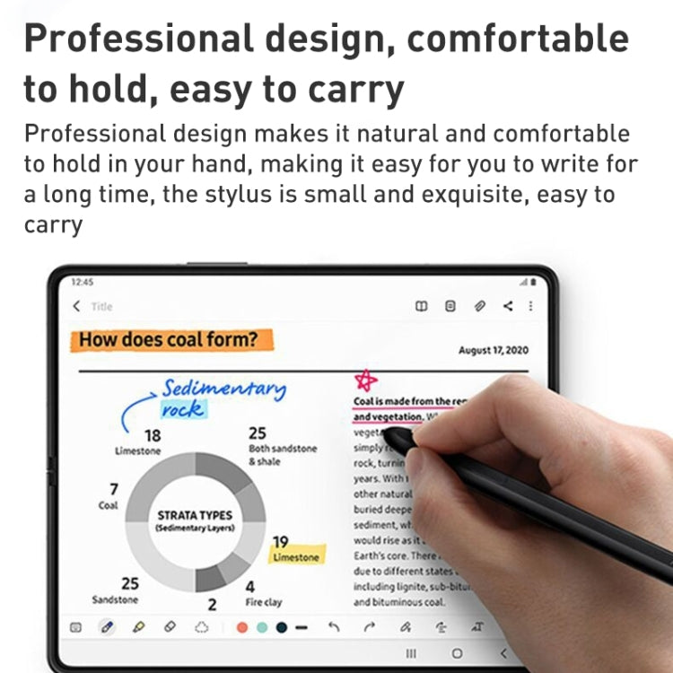 For Samsung Galaxy Z Flip4 Touch Capacitive Pen Stylus (Black)