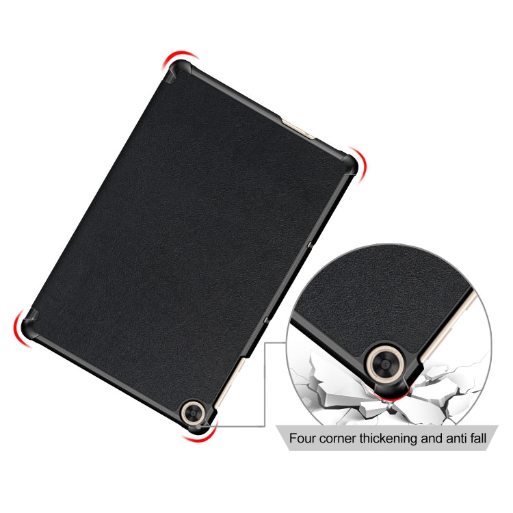 Custer Painted 3-folding Holder Tablet PC Leather Case For Honor Pad 7 10.1inch/X8/X8 Lite